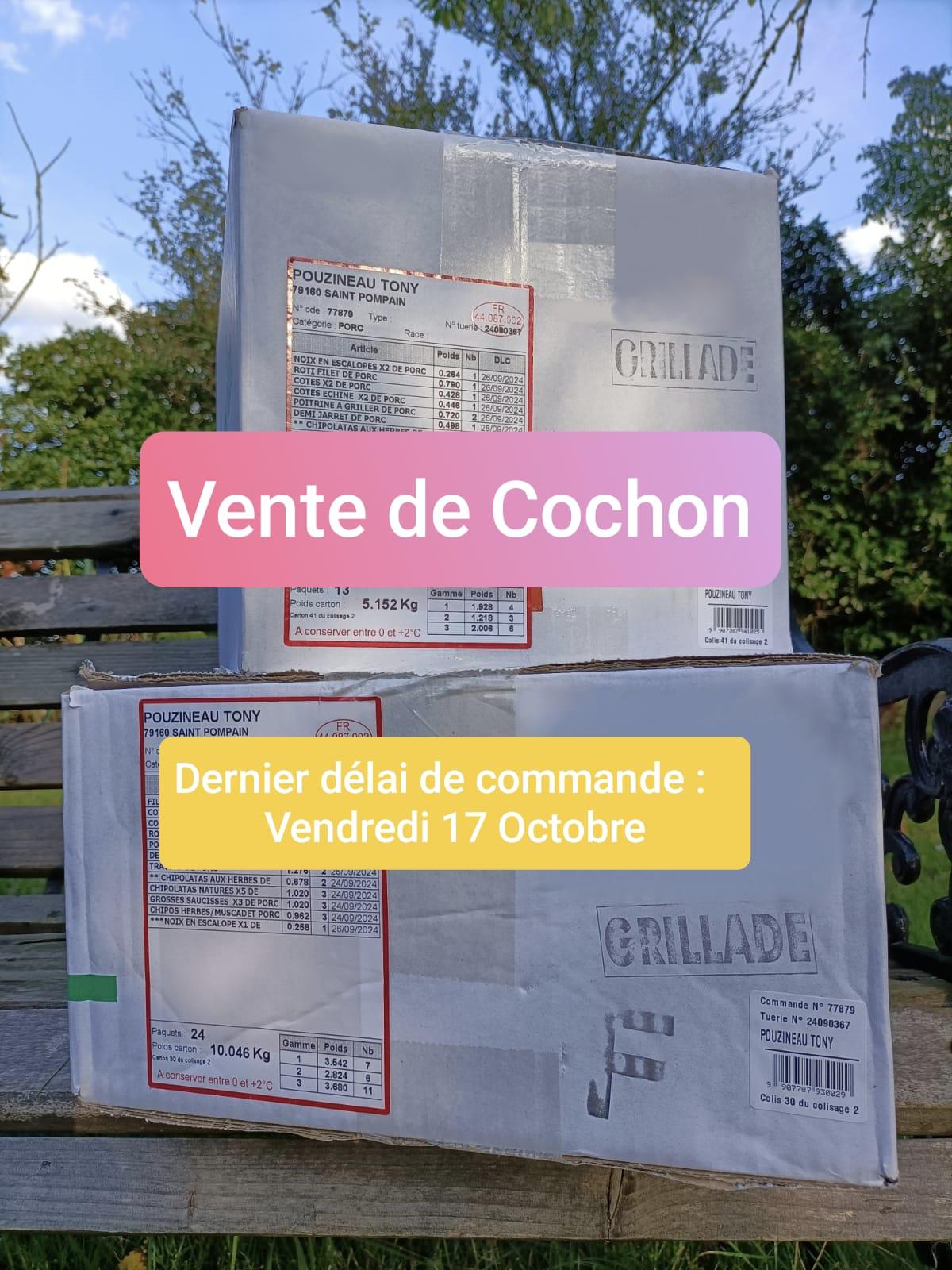 🐷📦 Vente de Cochon 📦🐷