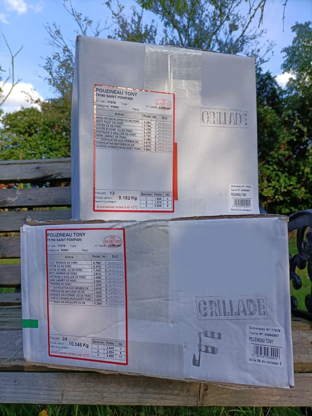 Colis de Cochon 10kg GRILLADES